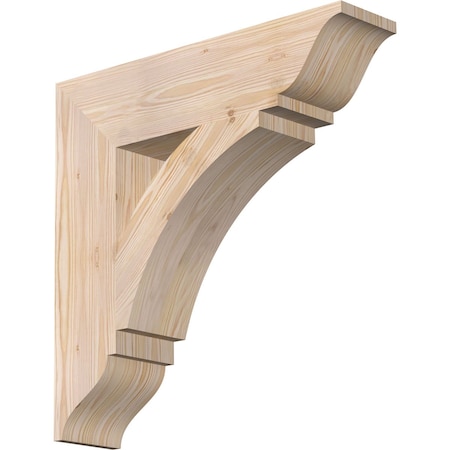 Thorton Traditional Smooth Bracket, Douglas Fir, 5 1/2"W x 24"D x 24"H